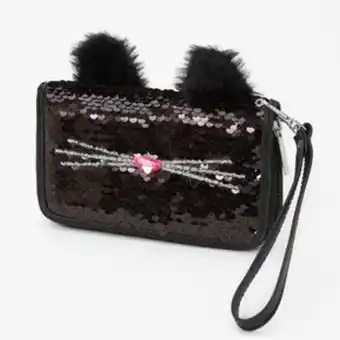 Claire's Cat wristlet - black oferta