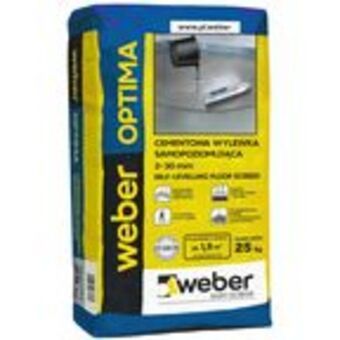 Leroy Merlin Wylewka cementowa samopoziomująca optima 2 - 30 mm 25 kg weber oferta