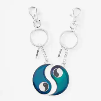 Claire's Best friends iridescent yin yang keychains - 2 pack oferta