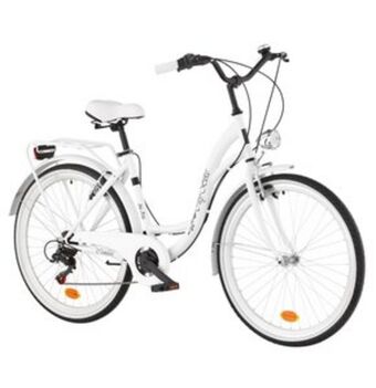 Media Expert Rower miejski dawstar citybike s7b 26 cali damski biały oferta