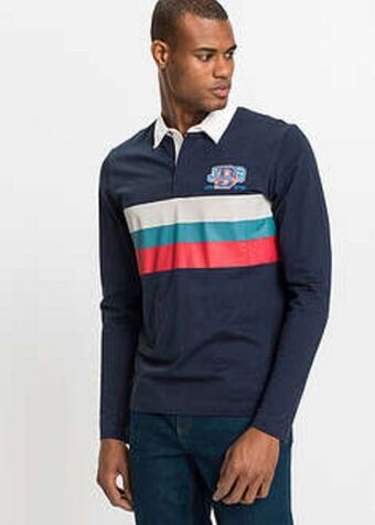 BonPrix Shirt polo, długi rękaw oferta