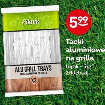 Tacki aluminiowe na grilla 3szt.