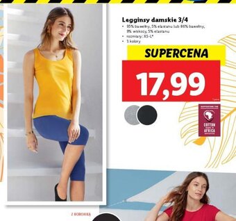 Lidl Legginsy damskie 3/4 oferta
