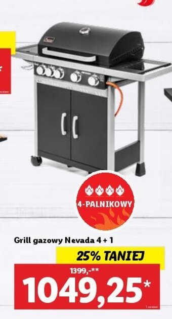 Lidl Grill gazowy Nevada 4+1 oferta