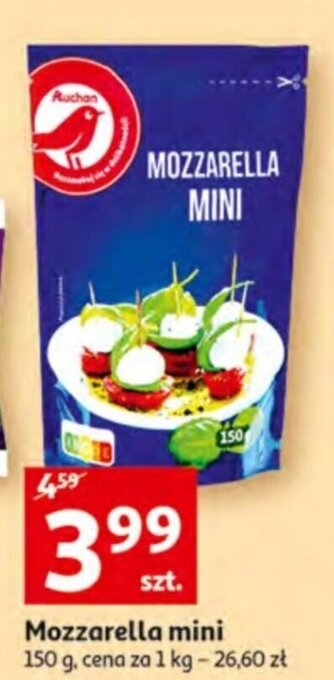 Auchan Mozzarella mini 150 g oferta