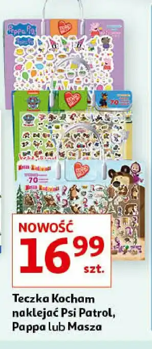 Auchan Kocham naklejać. peppa pig teczka z rączką 1 SZT oferta