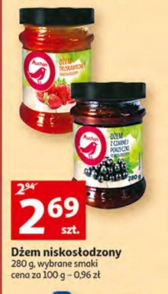 Auchan Dżem niskosłodzony 280 g oferta