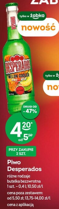 Żabka Piwo Desperados 0,4 l oferta