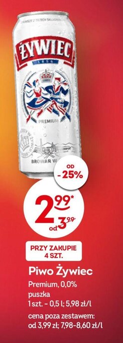 Żabka Piwo Żywiec 0,5 l oferta