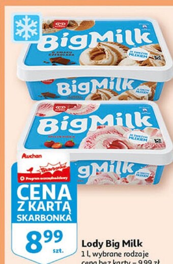 Auchan Lody Big Milk oferta