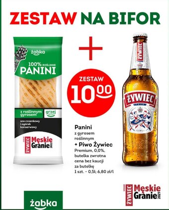 Żabka Panini + Piwo Żywiec 0,5 l oferta