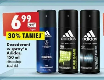 Biedronka Dezodorant Adidas Men Pure Game oferta