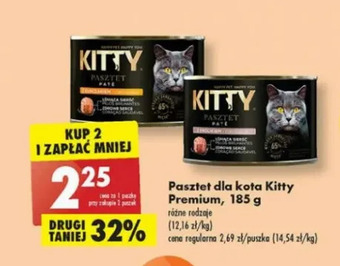 Biedronka Karma dla kota pasztet z królikiem Kitty Excellence oferta