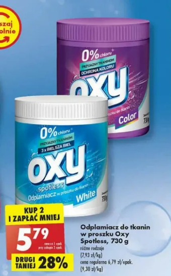 Biedronka Odplamiacz w proszku color Oxy Spotless oferta