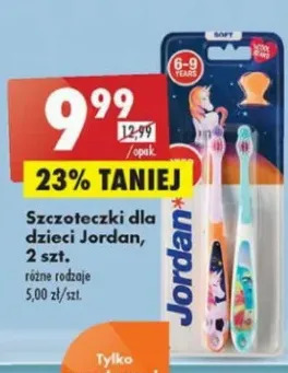 Biedronka Szczoteczka do zębów 6-9 lat soft Jordan Step By oferta