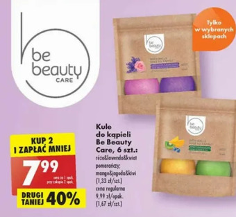 Biedronka Kule do kąpieli róża lawenda i kwiat pomarańczy Be Beauty oferta