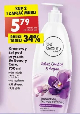 Biedronka Żel pod prysznic velvet orchid Be Beauty Care oferta
