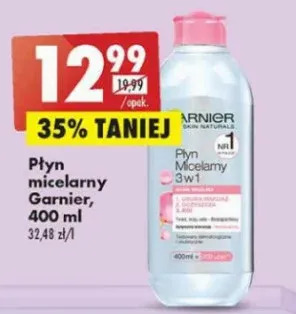 Biedronka Płyn micelarny do skóry wrażliwej Garnier Skin Naturals oferta