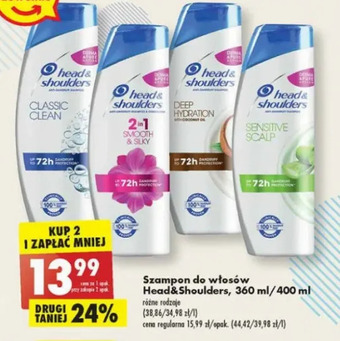 Biedronka Szampon do włosów classic clean Head&Shoulders oferta