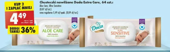 Biedronka Chusteczki wilgotne sensitive Dada Extra Care oferta