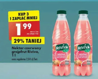 Biedronka Nektar czerwony grejpfrut Riviva oferta