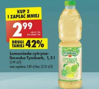 Biedronka Lemoniada cytryna i limonka Tymbark oferta