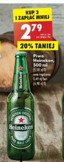Biedronka Piwo Heineken oferta