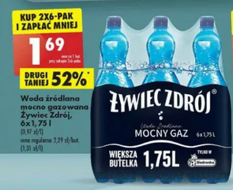 Biedronka Woda mocny gaz Żywiec Zdrój oferta
