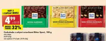 Biedronka Czekolada dark whole almonds Ritter Sport oferta