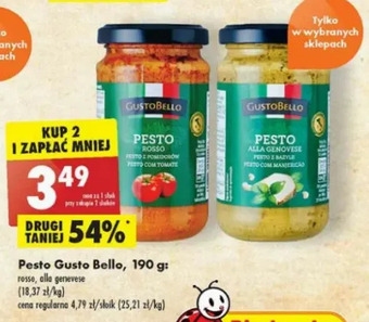 Biedronka Pesto z pomidorów Gustobello oferta