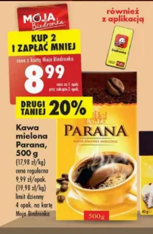 Biedronka Kawa Parana oferta