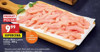 Biedronka Paski z fileta piersi indyka oferta