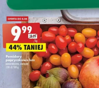 Biedronka Pomidory papryczkowe czerwone oferta