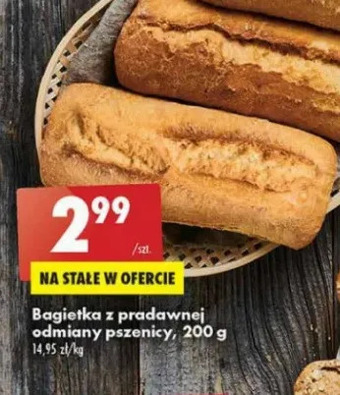 Biedronka Bagietka z pradawnej odmiany pszenicy oferta