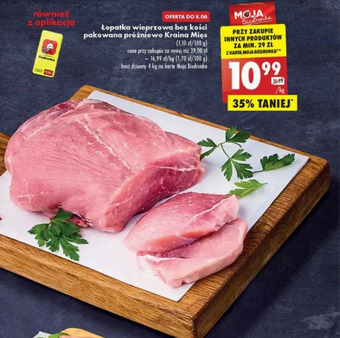 Biedronka Łopatka wieprzowa bez kości Kraina Mięs oferta