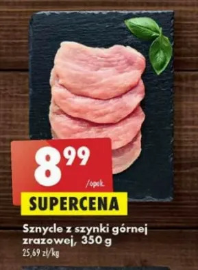 Biedronka Sznycle z szynki górnej zrazowej oferta