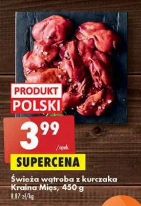 Biedronka Wątroba świeża z kurcząt Kraina Mięs oferta