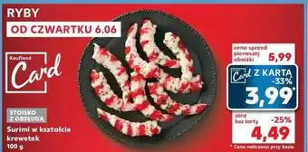 Kaufland Surimi w kształcie krewetek oferta