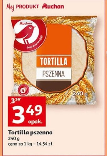 Auchan Tortilla pszenna 240 g oferta