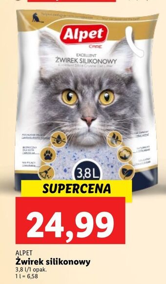 Lidl Żwirek silikonowy dla kota Alpet oferta