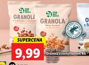 Lidl Granola czekolada z wiśniami One Day More oferta