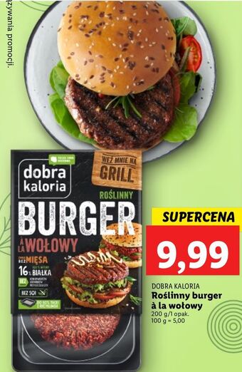 Lidl Burger wołowy Dobra Kaloria oferta