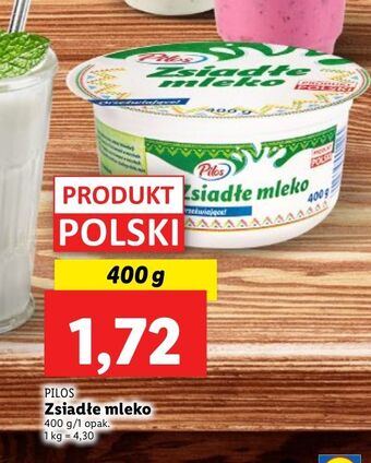 Lidl Zsiadłe mleko Pilos oferta