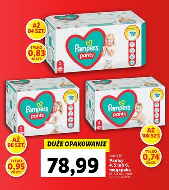 Lidl Pieluchomajtki 6 Pampers Pants oferta