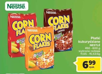 Carrefour Market Płatki śniadaniowe miód i orzeszki Corn Flakes (Nestle) oferta