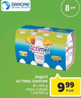 Carrefour Market Jogurt wieloowocowy Danone Actimel oferta