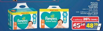 Carrefour Market Pieluszki dla dzieci 3 Pampers Active Baby oferta