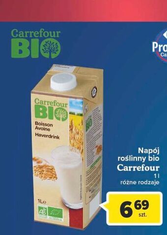Carrefour Market Napój owsiany Carrefour Bio oferta