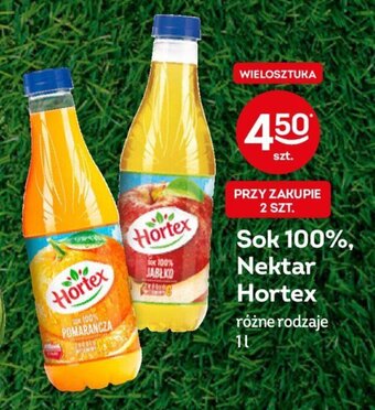 Żabka Sok 100% Nektar Hortex 1 l oferta