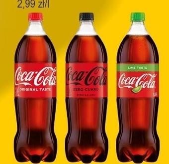 Słoneczko Coca-Cola Napój gazowany 1,5 l oferta
